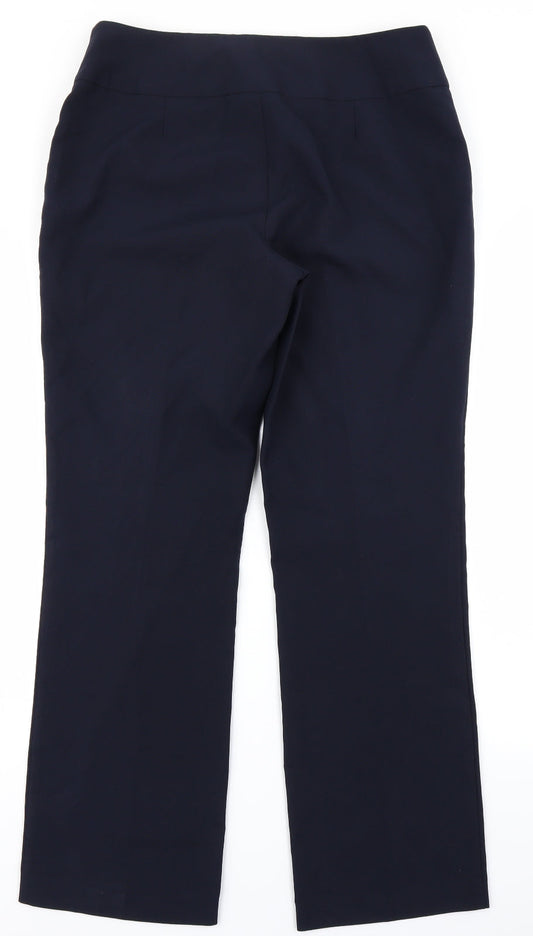 Womens UK Size 12 Marks & Spencer Regular Fit Blue Trousers