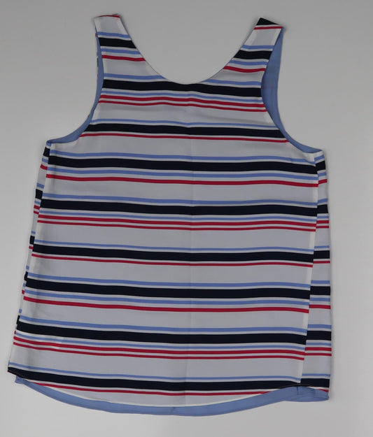 Womens UK Size 10 NEXT Multicoloured Basic Blouse