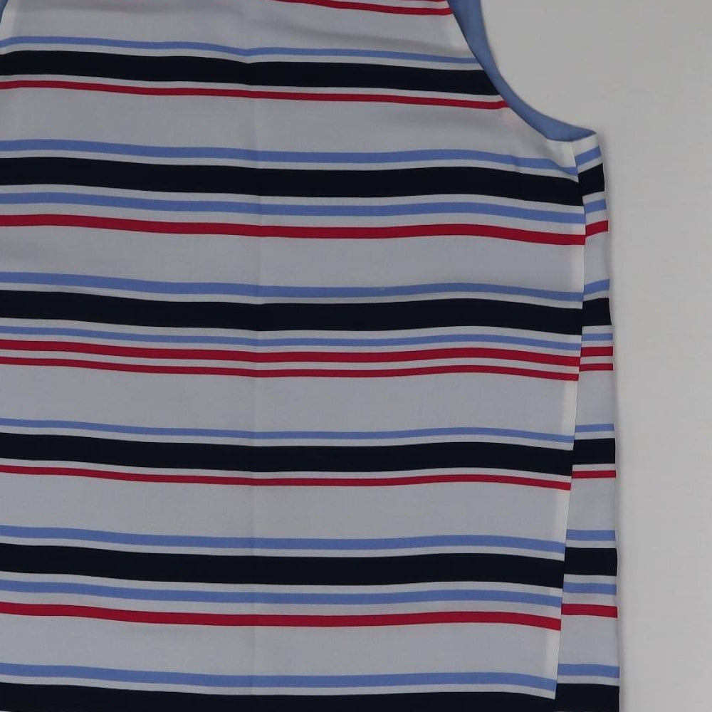 Womens UK Size 10 NEXT Multicoloured Basic Blouse