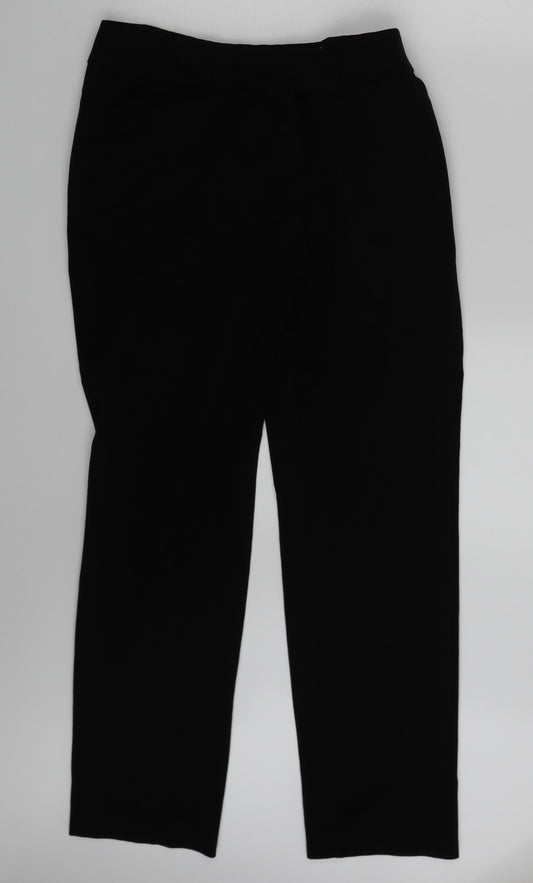 Womens UK Size 12 TU Regular Fit Black Trousers
