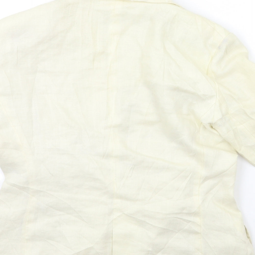 Zara Womens Beige Jacket Blazer Size 12