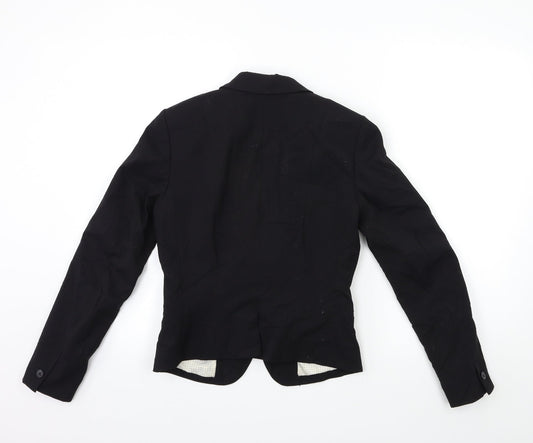 H&M Womens Black Jacket Blazer Size 6