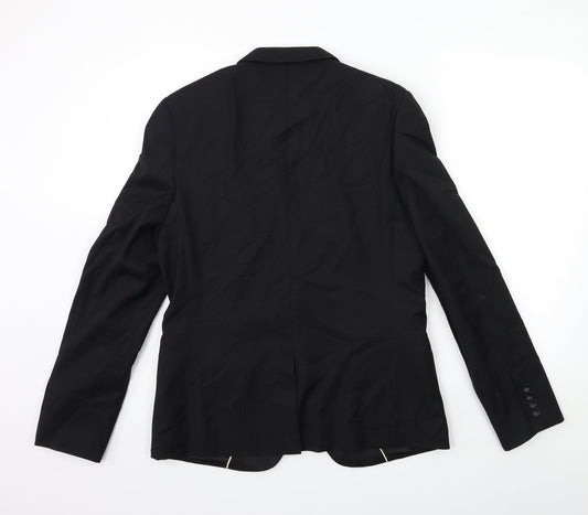 Mens UK Size 40 Topman Regular Black Suit Jacket