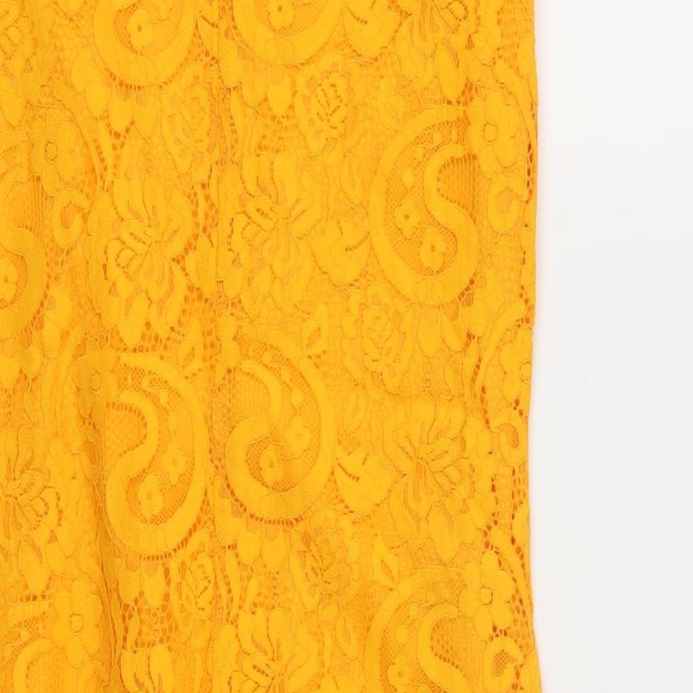 Dorothy Perkins Womens Orange A-Line Size 6