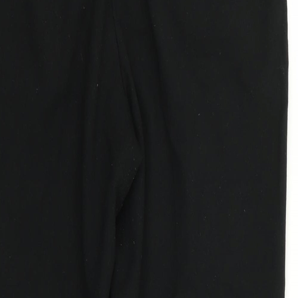 M&S Womens Black Trousers Size 6 L26 in - Stretch waistband