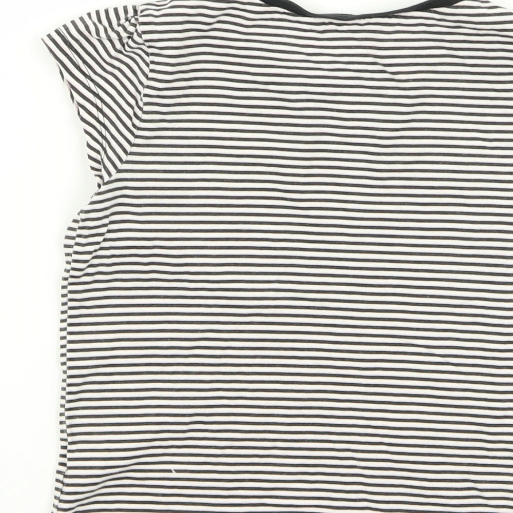 Asda George Girls Multicoloured Striped Basic T-Shirt Size 4-5 Years