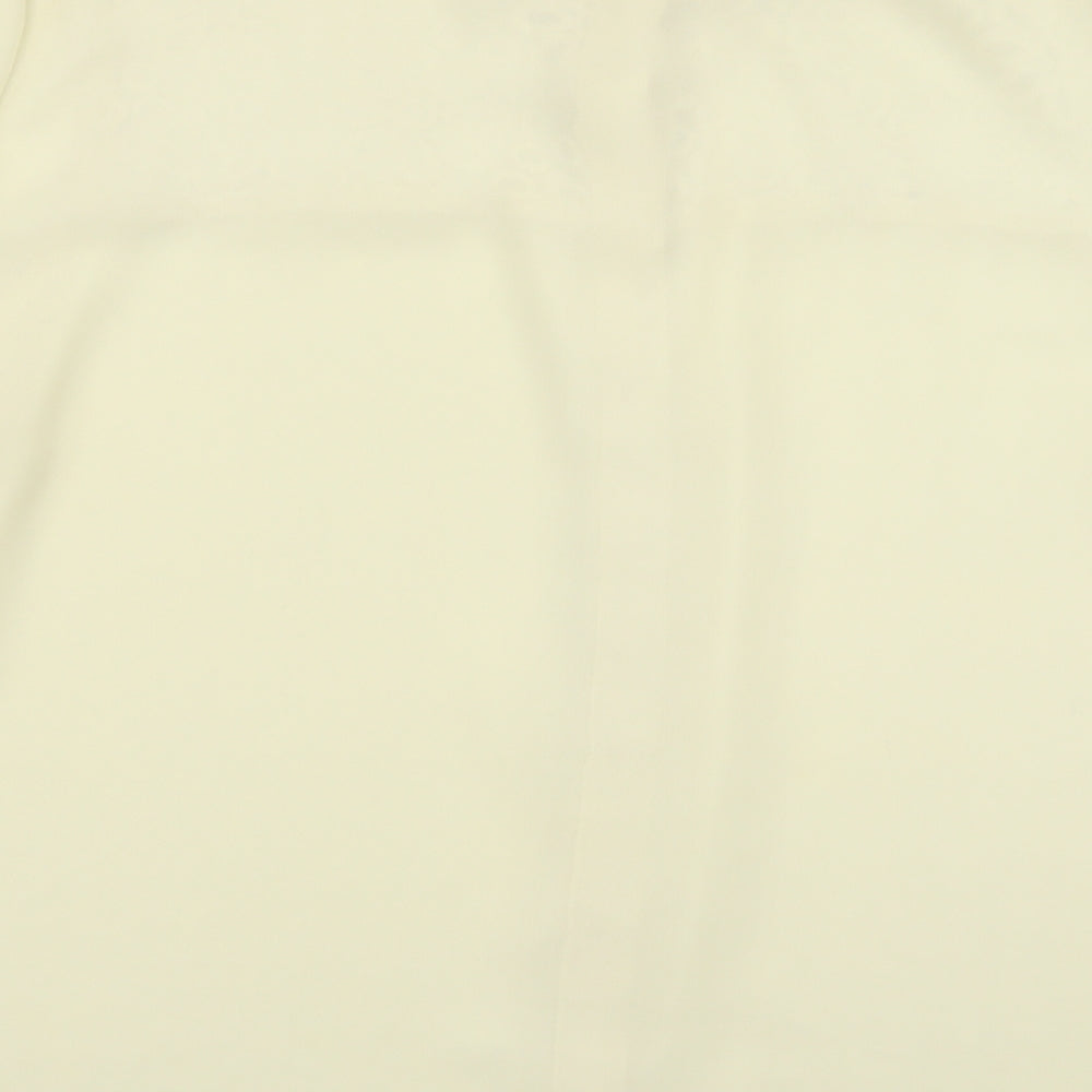 Asda George Womens Ivory Geometric Basic Button-Up Size 18