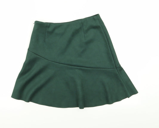 New Look Womens Green Flare Skirt Size 10