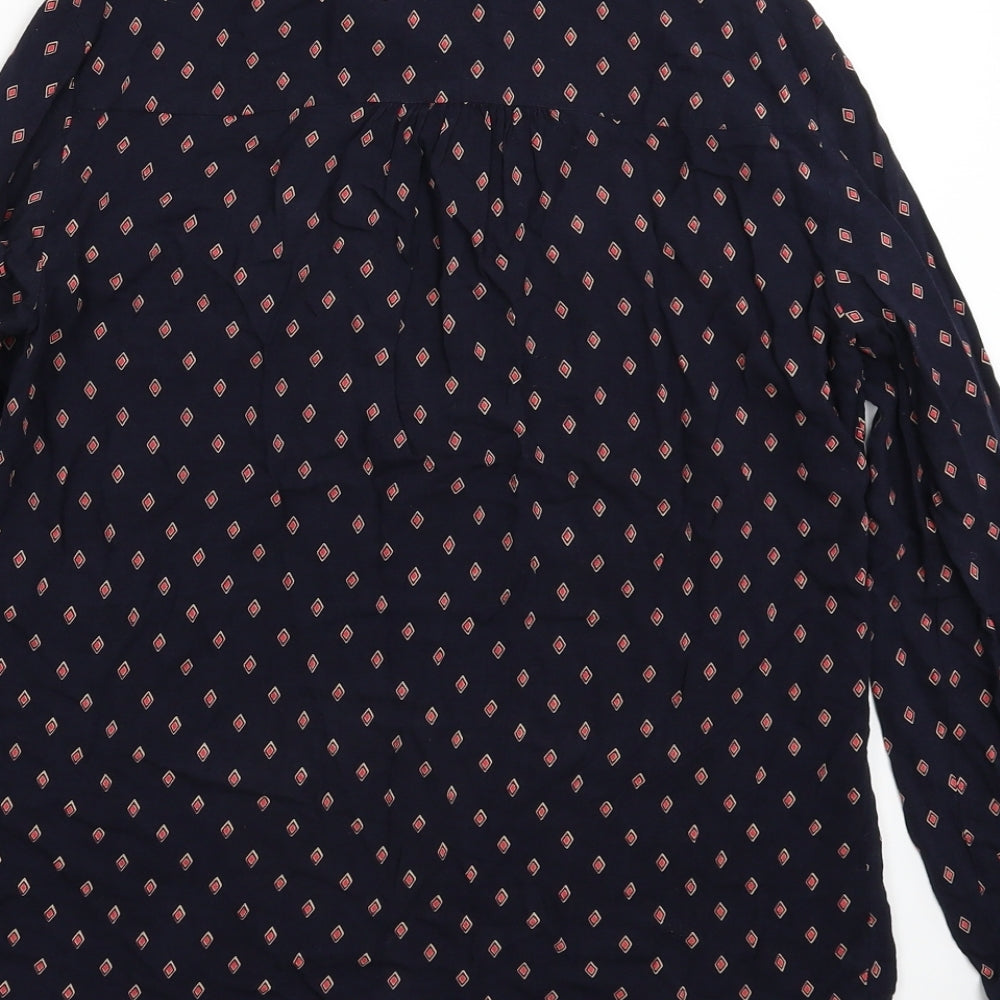 Womens UK Size 6 NEXT Blue Basic Button-Up