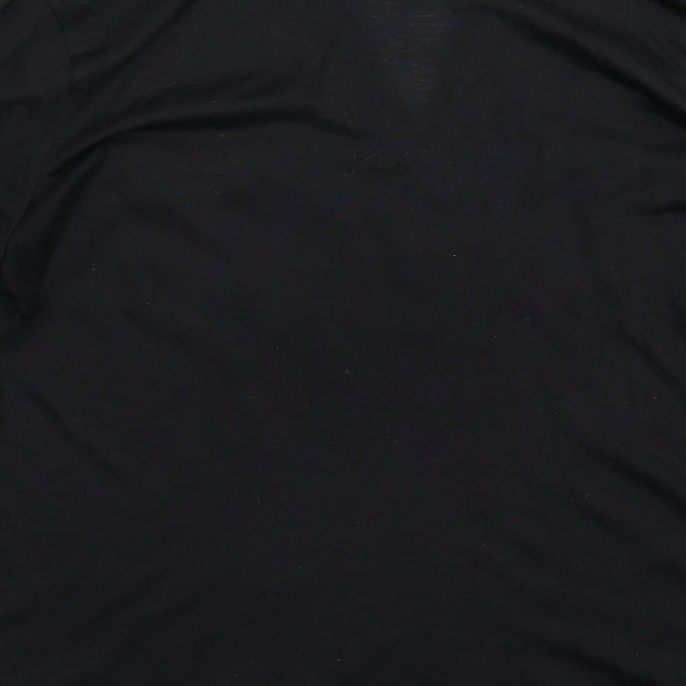 Womens UK Size M H&M Black Basic Blouse