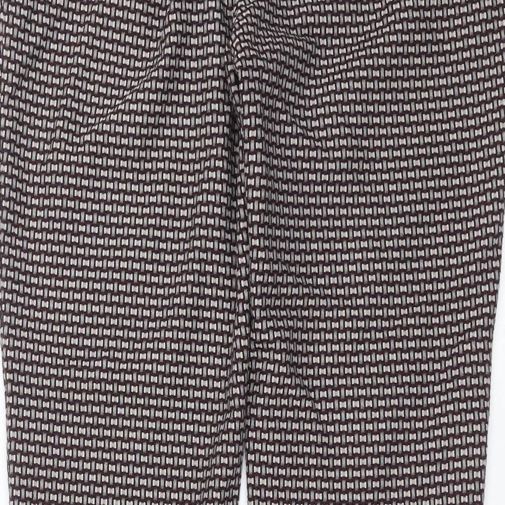 Womens UK Size 12 NEXT Regular Fit Purple Trousers