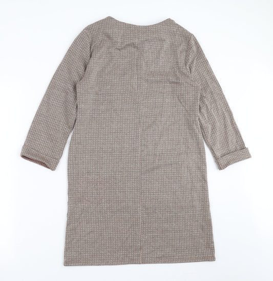 Primark Womens Brown Geometric Shift Size 10