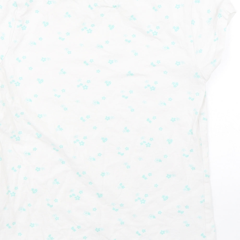 George Girls White Floral Top Pyjama Top Size 10-11 Years