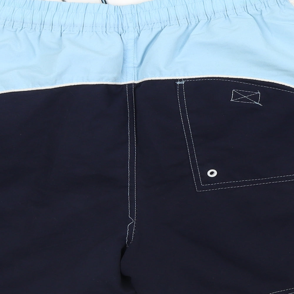 Sactive Mens Blue Paisley Bermuda Shorts Size M