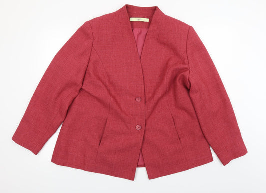Womens UK Size 20 Classics Regular Pink Blazer