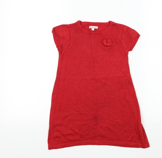 Blue Zoo Girls Red A-Line Size 5-6 Years