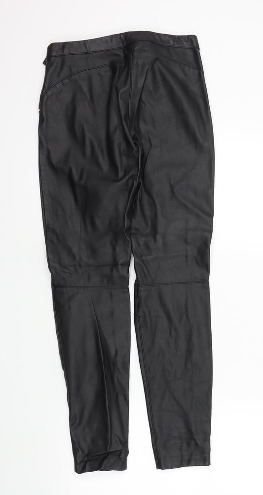 Womens UK Size 8 H&M Regular Fit Black Trousers