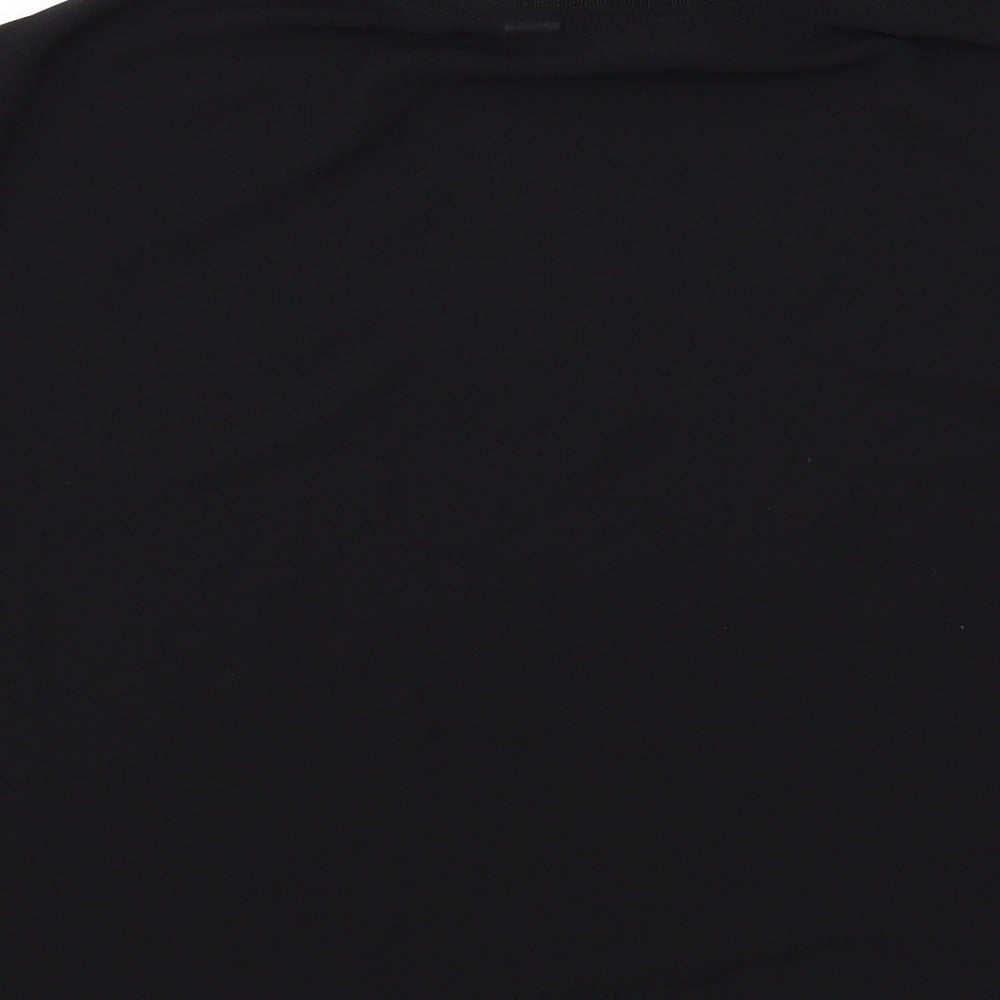 Womens UK Size 10 COLLUSION Black Basic Blouse