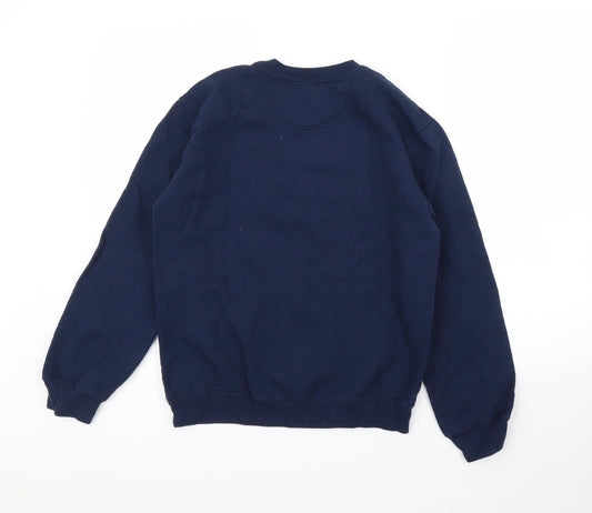 Gildan Mens Blue Pullover Jumper Size S
