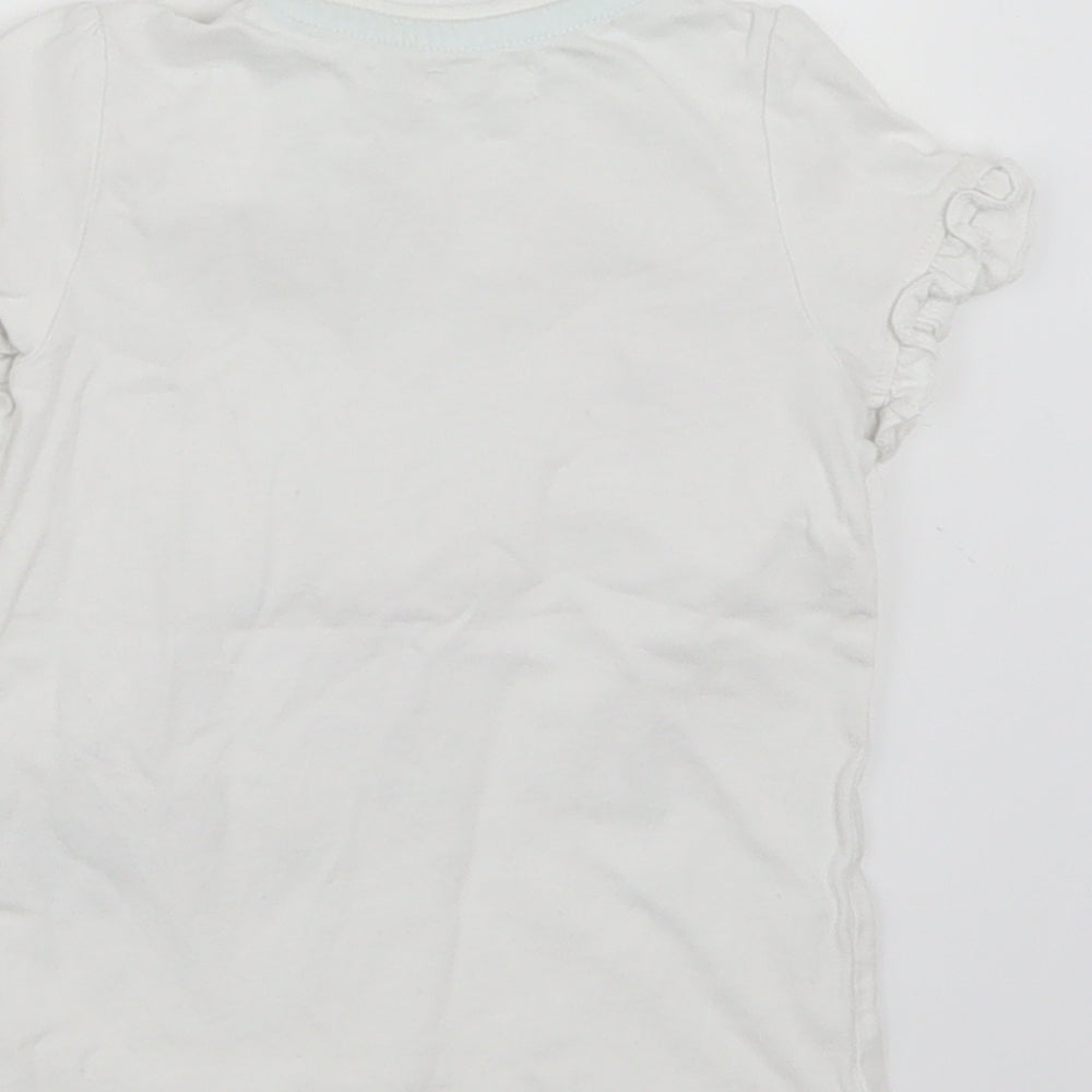 Preworn Baby White Basic T-Shirt Size 12-18 Months
