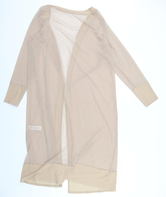 Boohoo Womens Beige Jacket Size M