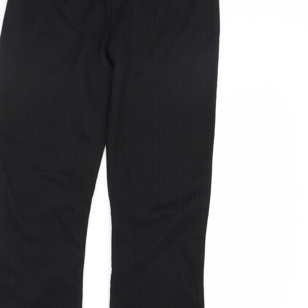 Preworn Womens Black Trousers Size 12 L29 in