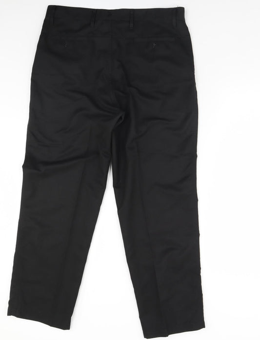 Womens UK Size S Dunlop Regular Fit Black Trousers
