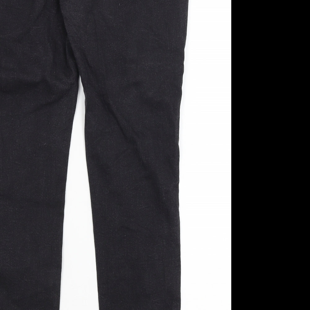 LJ Collection Womens Black Skinny Jeans Size 16 L28 in