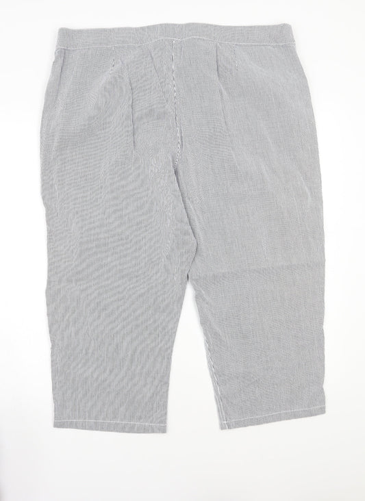 Womens UK Size 18 BM Regular Fit White Trousers