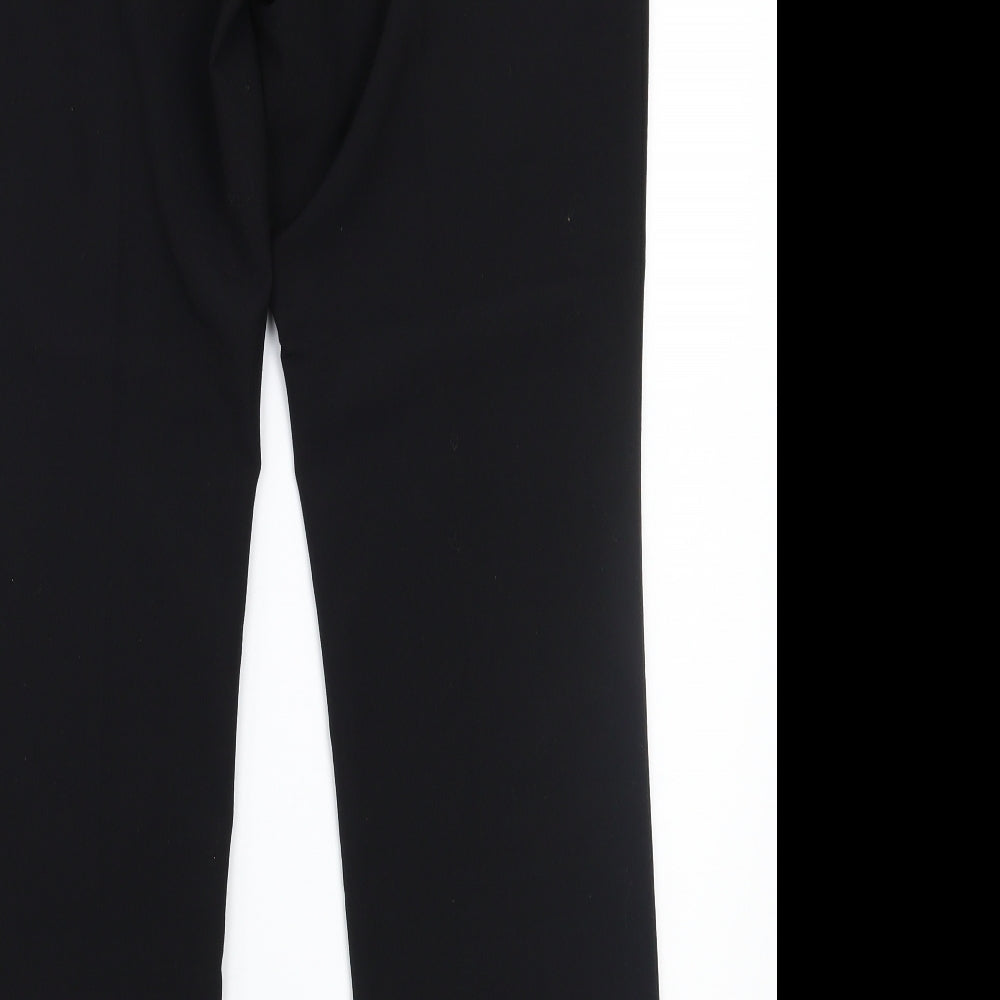 Womens UK Size 14 Marks and Spencer Regular Fit Black Trousers