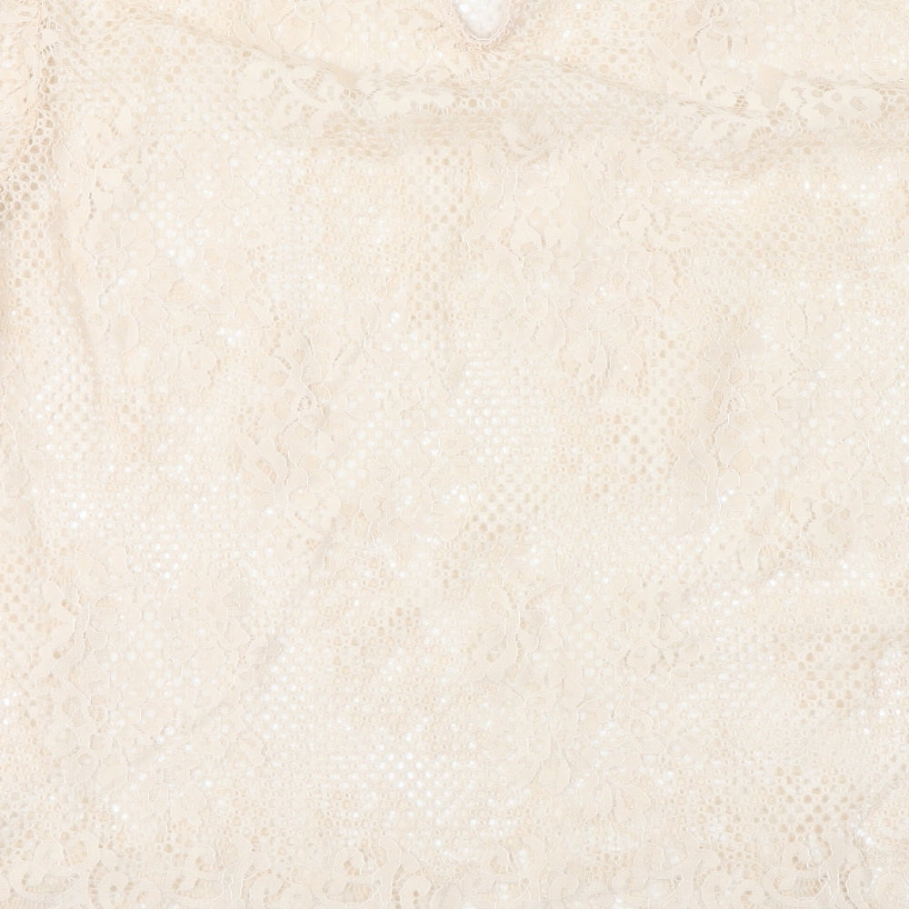 Womens UK Size L H&M Pink Basic Blouse