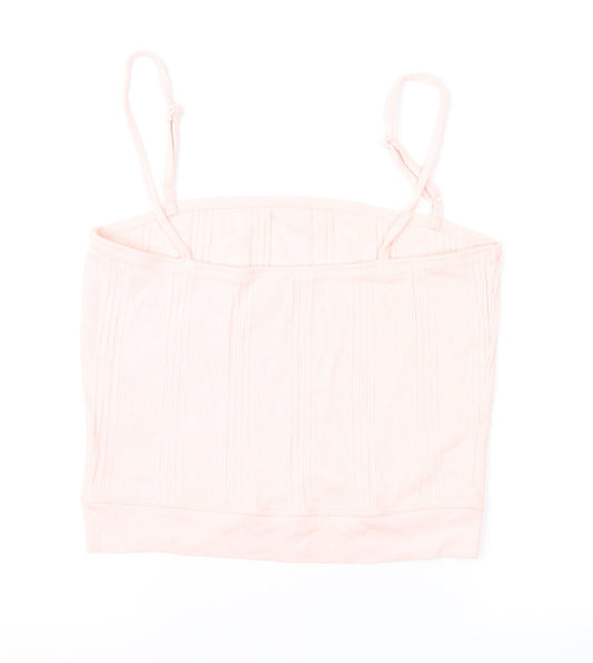 Womens UK Size M Preworn Pink Camisole Blouse