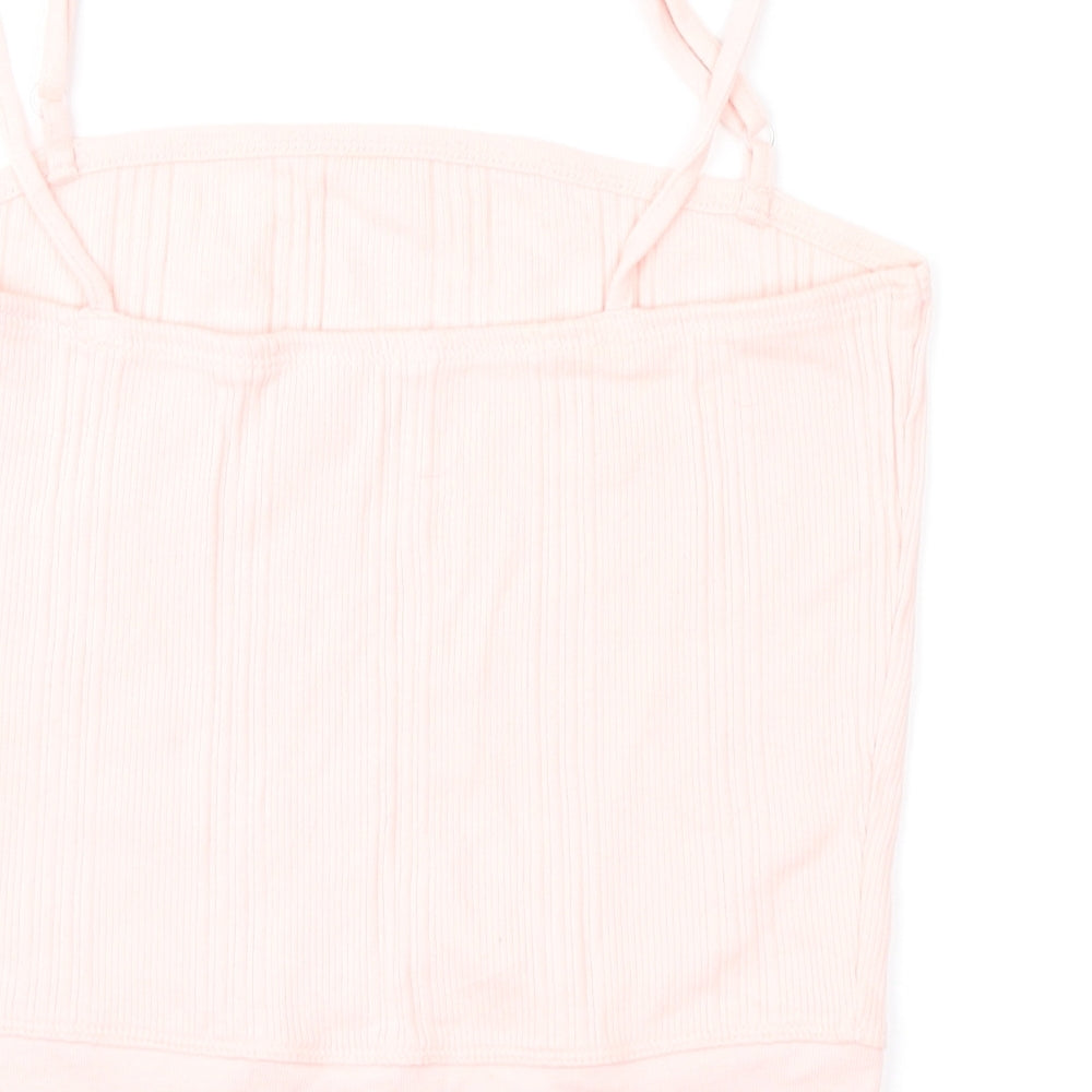 Womens UK Size M Preworn Pink Camisole Blouse