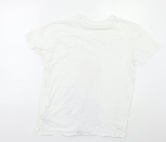 Preworn Womens White Basic Polo Size L
