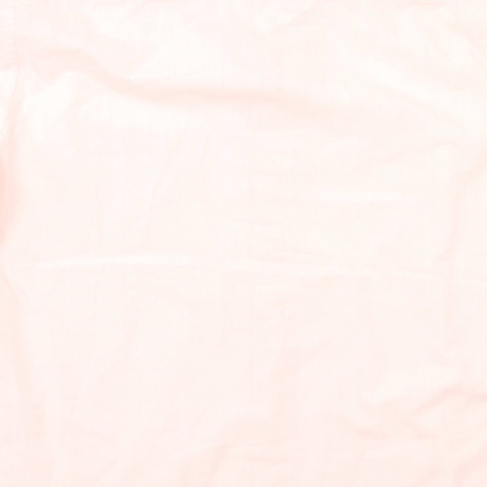 Mens UK Size L David Latimer Pink Button-Up Short Sleeve Casual Shirt