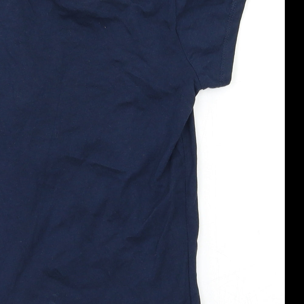 Primark Girls Blue Basic T-Shirt Size 6-7 Years