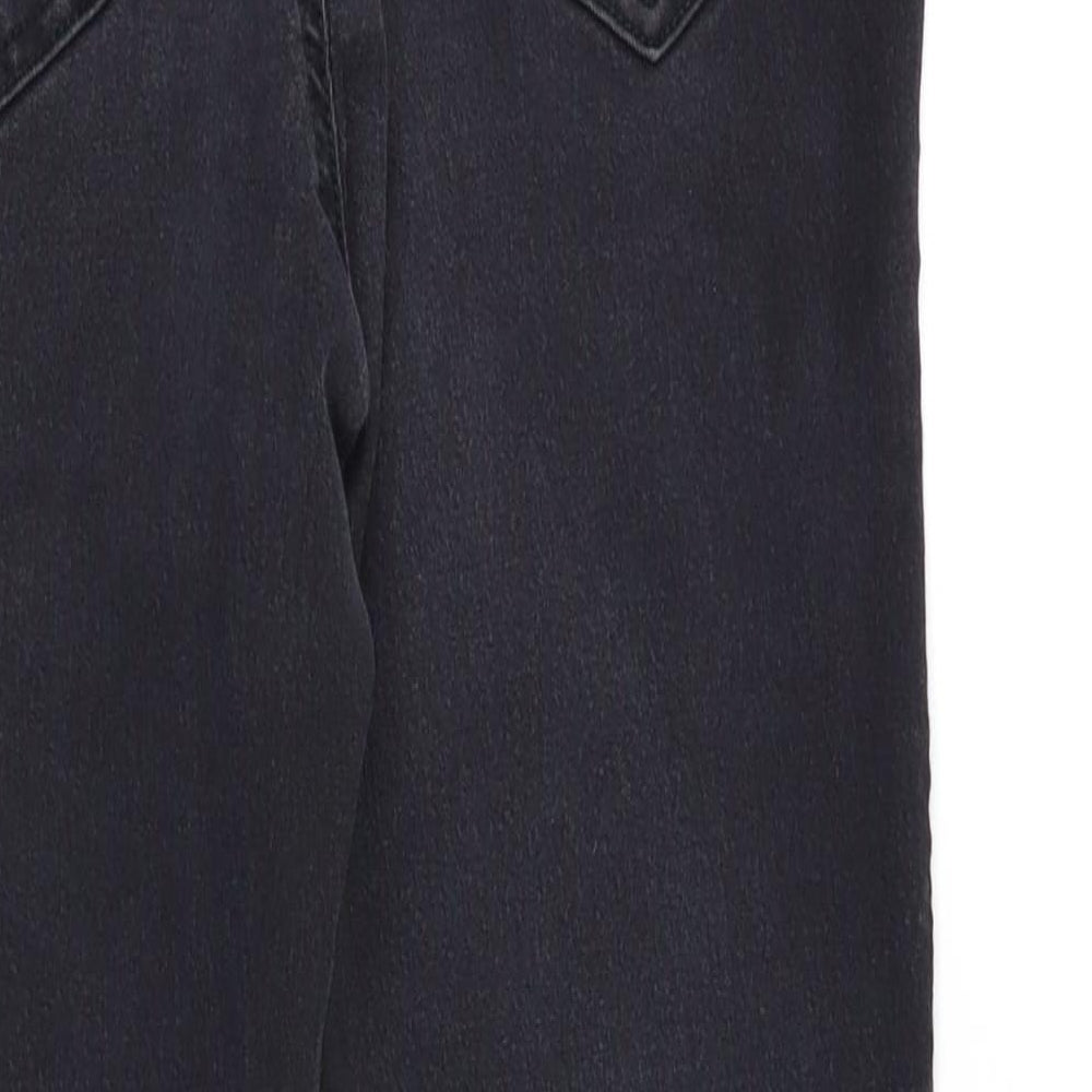 F&F Womens Black Flared Jeans Size 14 L26 in