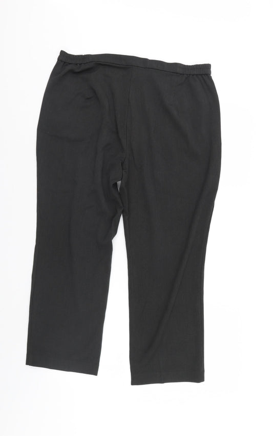 M&S Womens Grey Trousers Size 16 L26 in