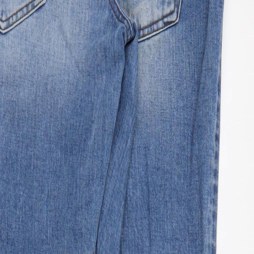 miss denim Womens Blue Straight Jeans Size 10 L20 in