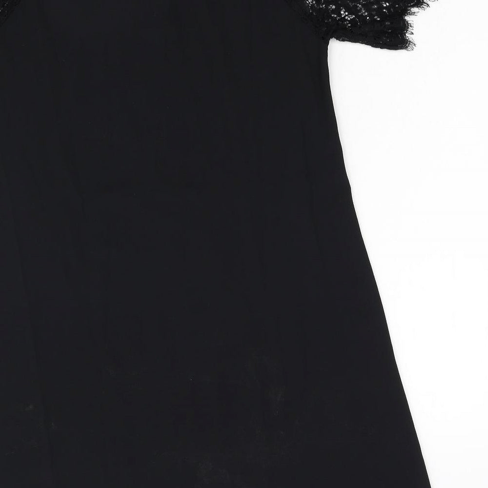 Boohoo Womens Black A-Line Size 8