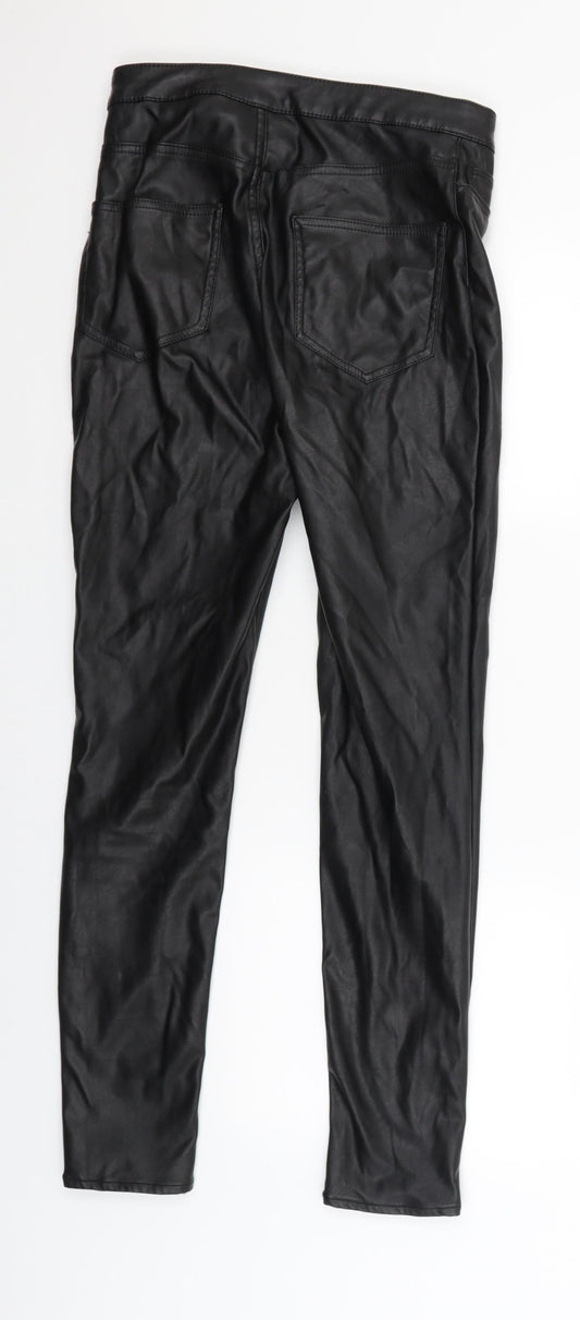 Divided Womens Black Trousers Size 8 L27.5 in