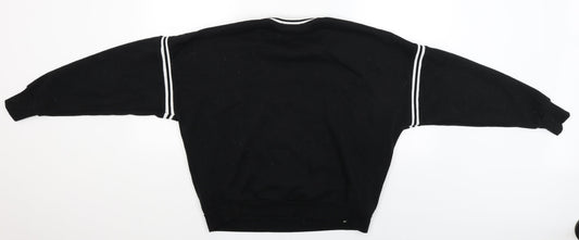 Primark Womens Black Pullover Jumper Size S - panthers