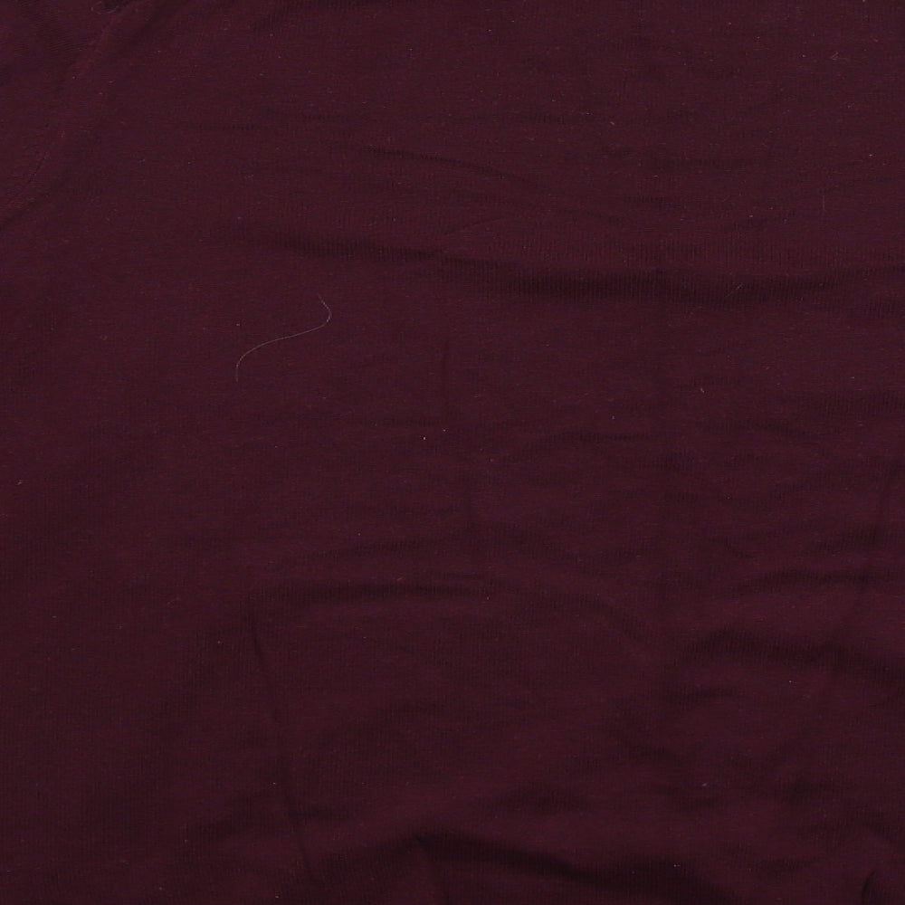 Womens UK Size 2XL M&Co Red Pullover Jumper