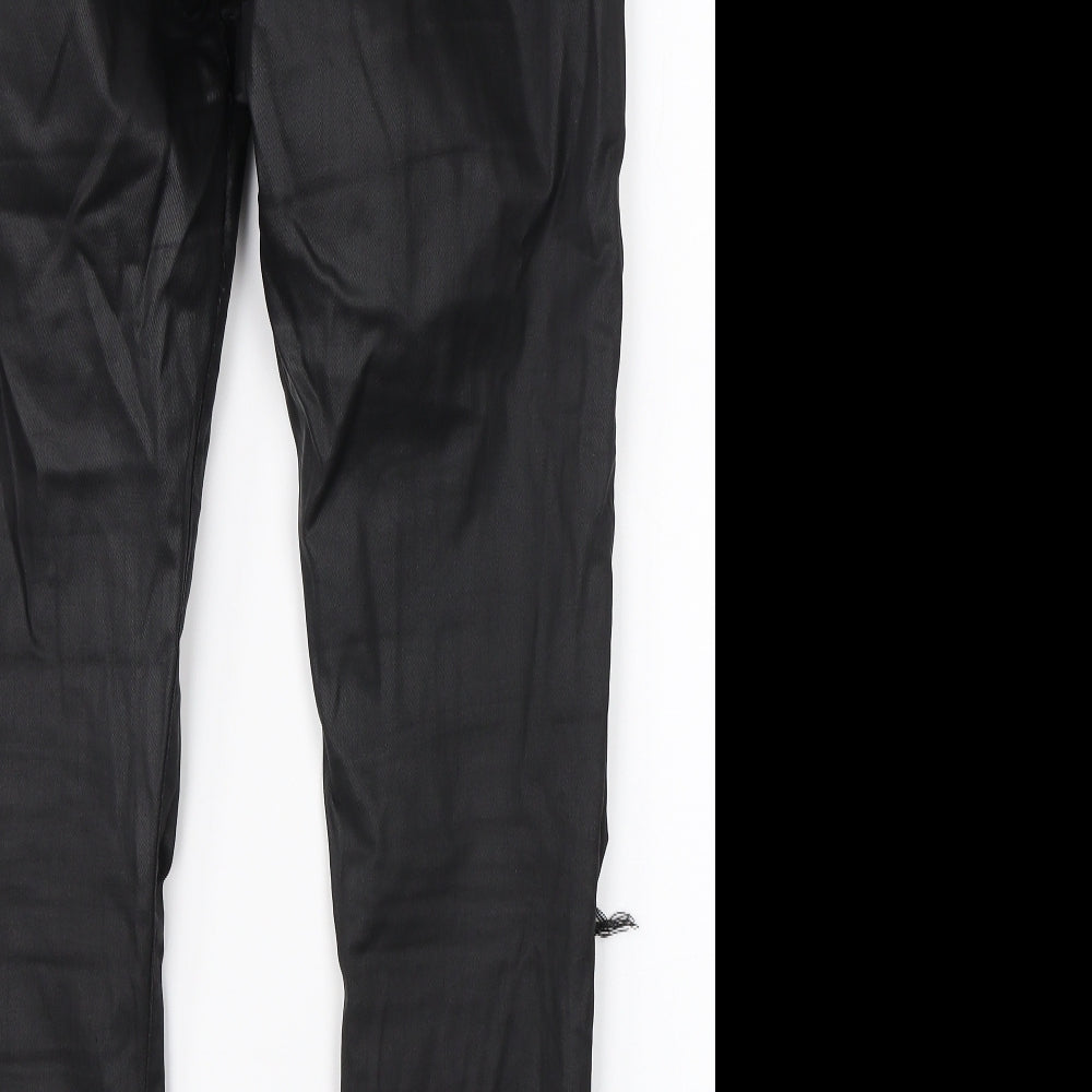 Topshop Womens Black Straight Jeans Size 34 in L30.5 in