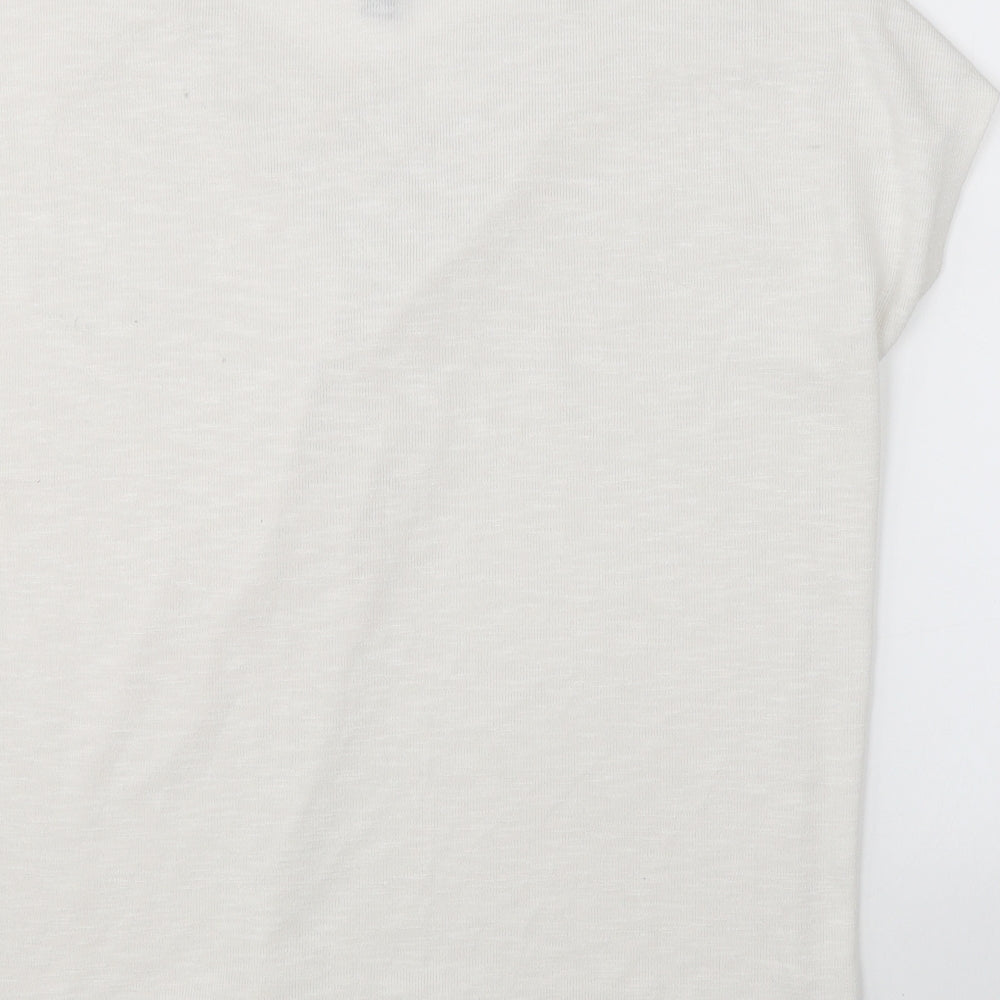 Womens UK Size M New Look White Basic Blouse