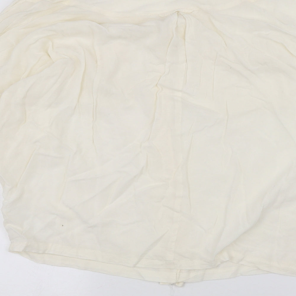 New Look Womens White Basic T-Shirt Size 8