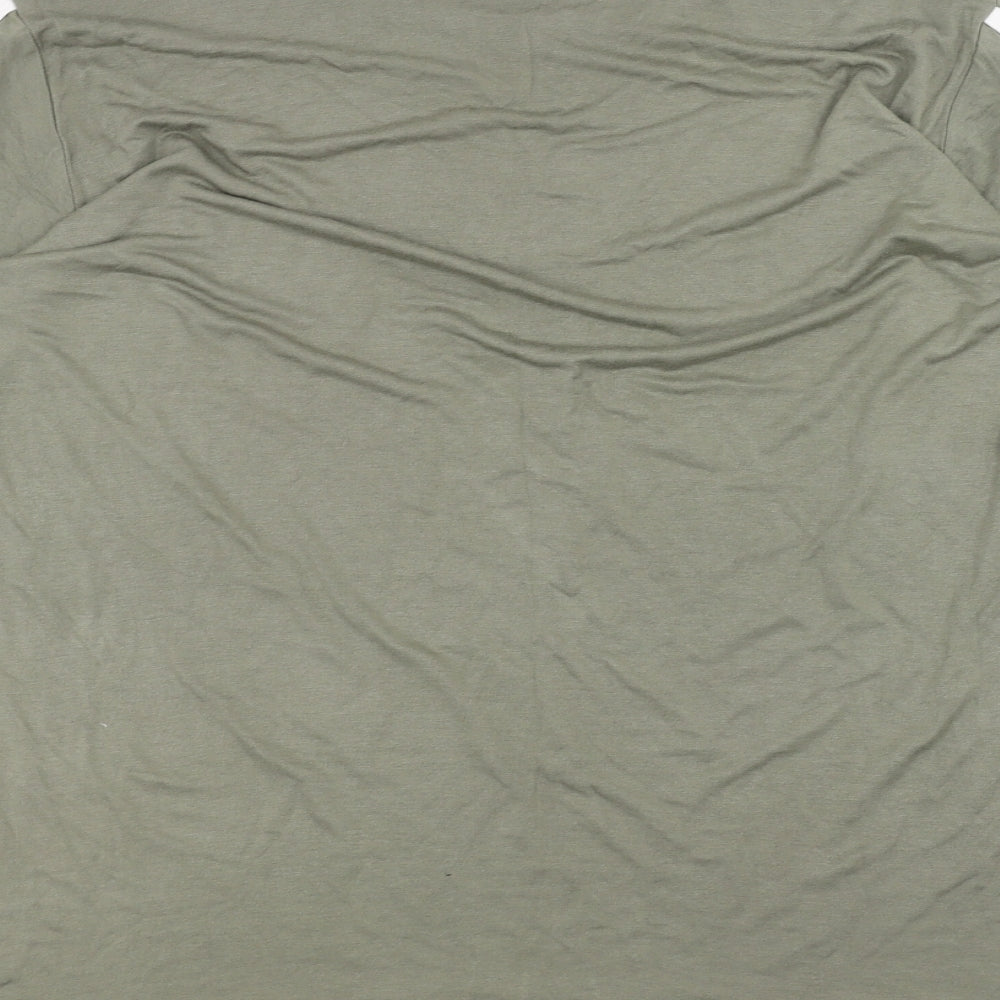 Mens UK Size 14 Boohoo Green T-Shirt