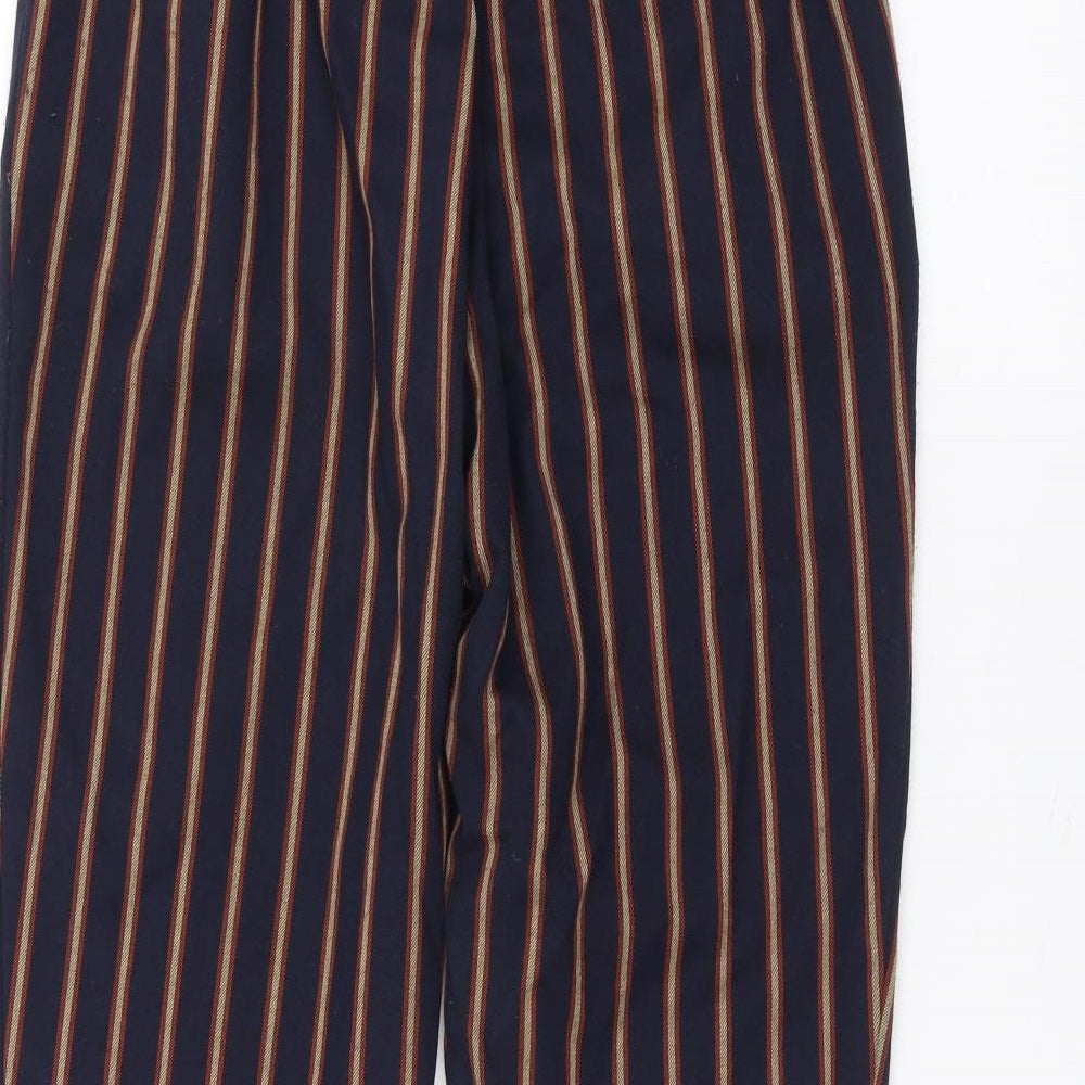 Womens UK Size S Zara Regular Fit Blue Trousers