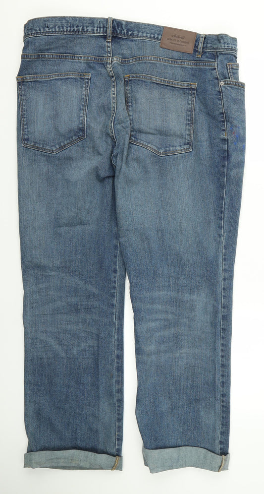 TU Womens Blue Denim Bootcut Jeans Size 38 L32 in