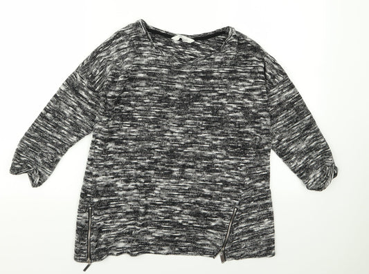 Womens UK Size 12 Peacocks Grey Pullover Jumper